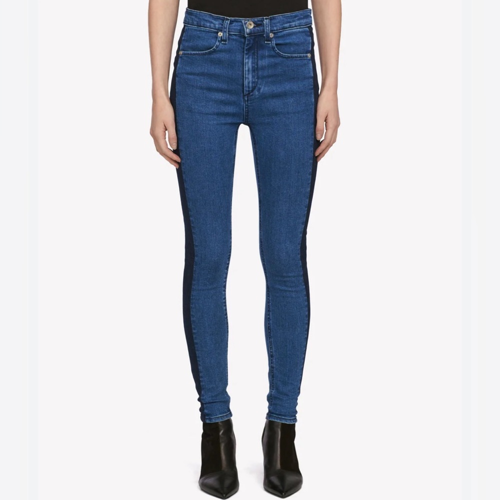 Rag & Bone Mazie High Rise Skinny Jeans Double Indigo Size 28